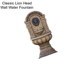 Classic Lion Head Wall Water Fountain