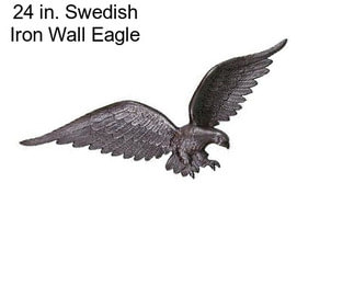 24 in. Swedish Iron Wall Eagle