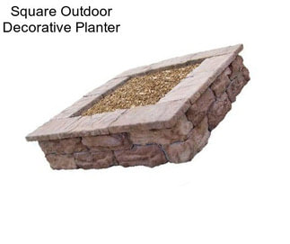 Square Outdoor Decorative Planter