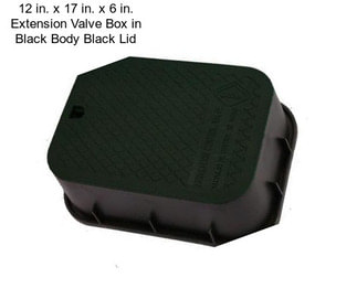 12 in. x 17 in. x 6 in. Extension Valve Box in Black Body Black Lid