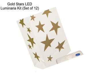 Gold Stars LED Luminaria Kit (Set of 12)