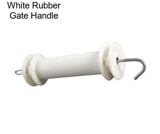 White Rubber Gate Handle