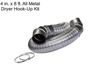 4 in. x 8 ft. All Metal Dryer Hook-Up Kit
