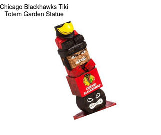 Chicago Blackhawks Tiki Totem Garden Statue