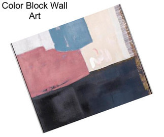 Color Block Wall Art