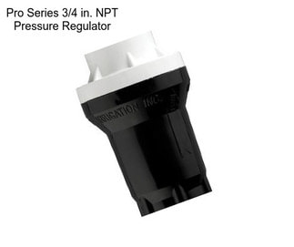 Pro Series 3/4 in. NPT Pressure Regulator