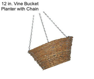 12 in. Vine Bucket Planter with Chain