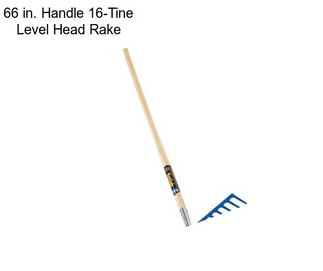 66 in. Handle 16-Tine Level Head Rake