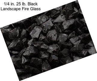 1/4 in. 25 lb. Black Landscape Fire Glass