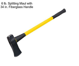 6 lb. Splitting Maul with 34 in. Fiberglass Handle