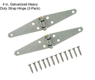 4 in. Galvanized Heavy Duty Strap Hinge (2-Pack)