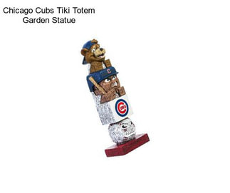 Chicago Cubs Tiki Totem Garden Statue