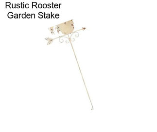 Rustic Rooster Garden Stake