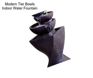 Modern Tier Bowls Indoor Water Fountain
