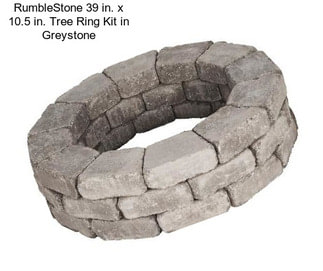 RumbleStone 39 in. x 10.5 in. Tree Ring Kit in Greystone