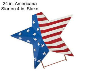24 in. Americana Star on 4 in. Stake