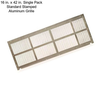 16 in. x 42 in. Single Pack Standard Stamped Aluminum Grille