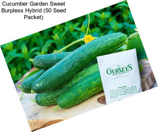 Cucumber Garden Sweet Burpless Hybrid (50 Seed Packet)