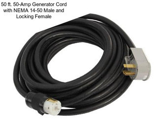 50 ft. 50-Amp Generator Cord with NEMA 14-50 Male and Locking Female