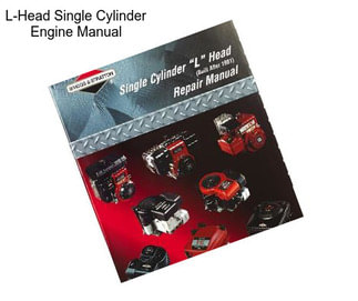 L-Head Single Cylinder Engine Manual