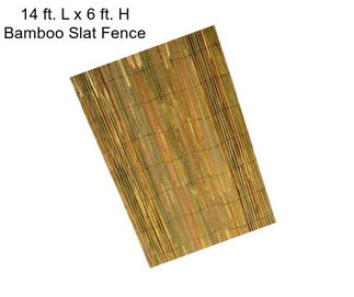 14 ft. L x 6 ft. H Bamboo Slat Fence