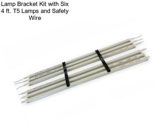 Lamp Bracket Kit with Six 4 ft. T5 Lamps and Safety Wire