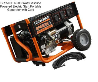 GP6500E 6,500-Watt Gasoline Powered Electric Start Portable Generator with Cord