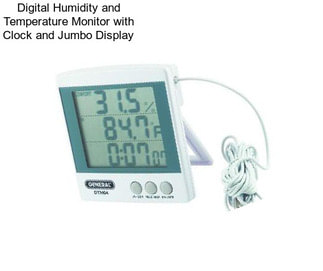 Digital Humidity and Temperature Monitor with Clock and Jumbo Display