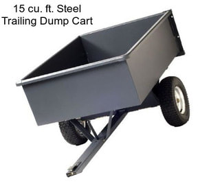 15 cu. ft. Steel Trailing Dump Cart