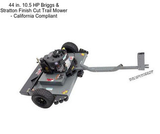 44 in. 10.5 HP Briggs & Stratton Finish Cut Trail Mower - California Compliant
