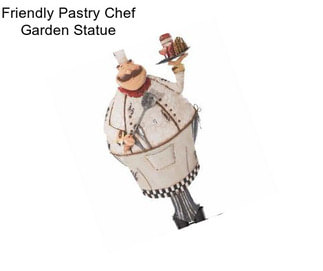 Friendly Pastry Chef Garden Statue