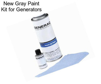 New Gray Paint Kit for Generators