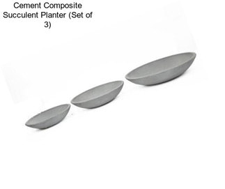 Cement Composite Succulent Planter (Set of 3)