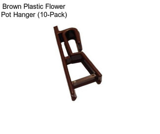 Brown Plastic Flower Pot Hanger (10-Pack)