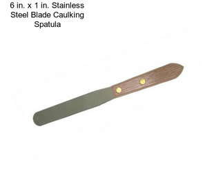 6 in. x 1 in. Stainless Steel Blade Caulking Spatula