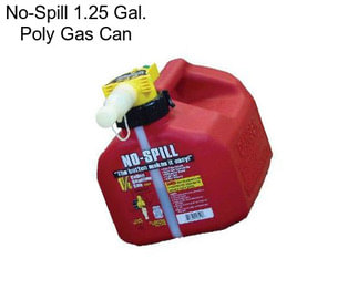No-Spill 1.25 Gal. Poly Gas Can