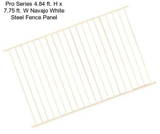 Pro Series 4.84 ft. H x 7.75 ft. W Navajo White Steel Fence Panel