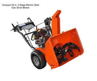 Compact 24 in. 2-Stage Electric Start Gas Snow Blower