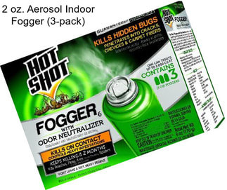 2 oz. Aerosol Indoor Fogger (3-pack)