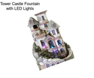 Tower Castle Fountain with LED Lights