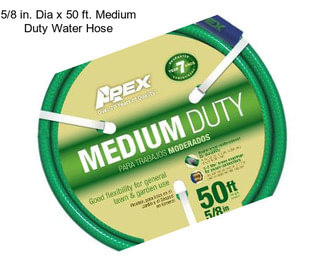 5/8 in. Dia x 50 ft. Medium Duty Water Hose