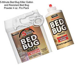 5-Minute Bed Bug Killer Gallon and Resistant Bed Bug Powder 4 oz. Pro Pack