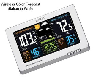 Wireless Color Forecast Station in White