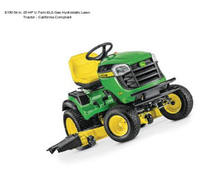 E180 54 in. 25 HP V-Twin ELS Gas Hydrostatic Lawn Tractor - California Compliant