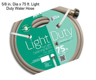 5/8 in. Dia x 75 ft. Light Duty Water Hose