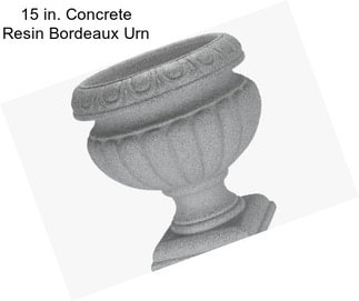 15 in. Concrete Resin Bordeaux Urn