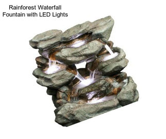 Rainforest Waterfall Fountain with LED Lights