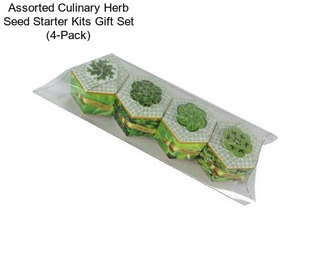Assorted Culinary Herb Seed Starter Kits Gift Set (4-Pack)