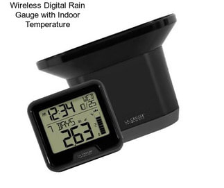 Wireless Digital Rain Gauge with Indoor Temperature