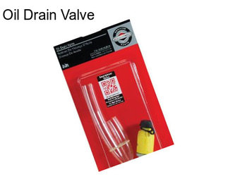 Oil Drain Valve